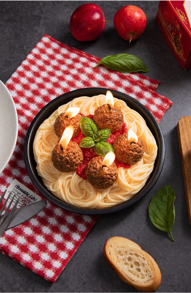Southlake gifts Spaghetti and Meatballs Candle, Alternate, color, Spaghetti And Meatballs