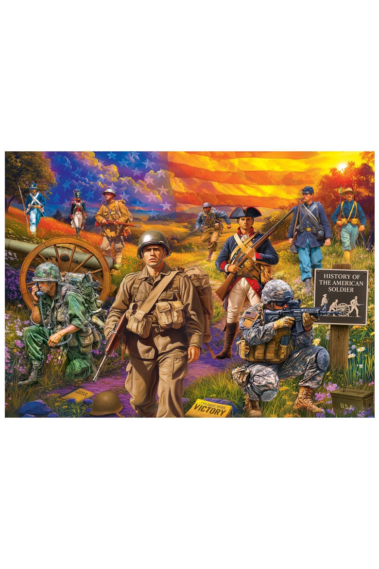 History of the Soldier 1000pc Puzzle, Alternate, color, Multicolor