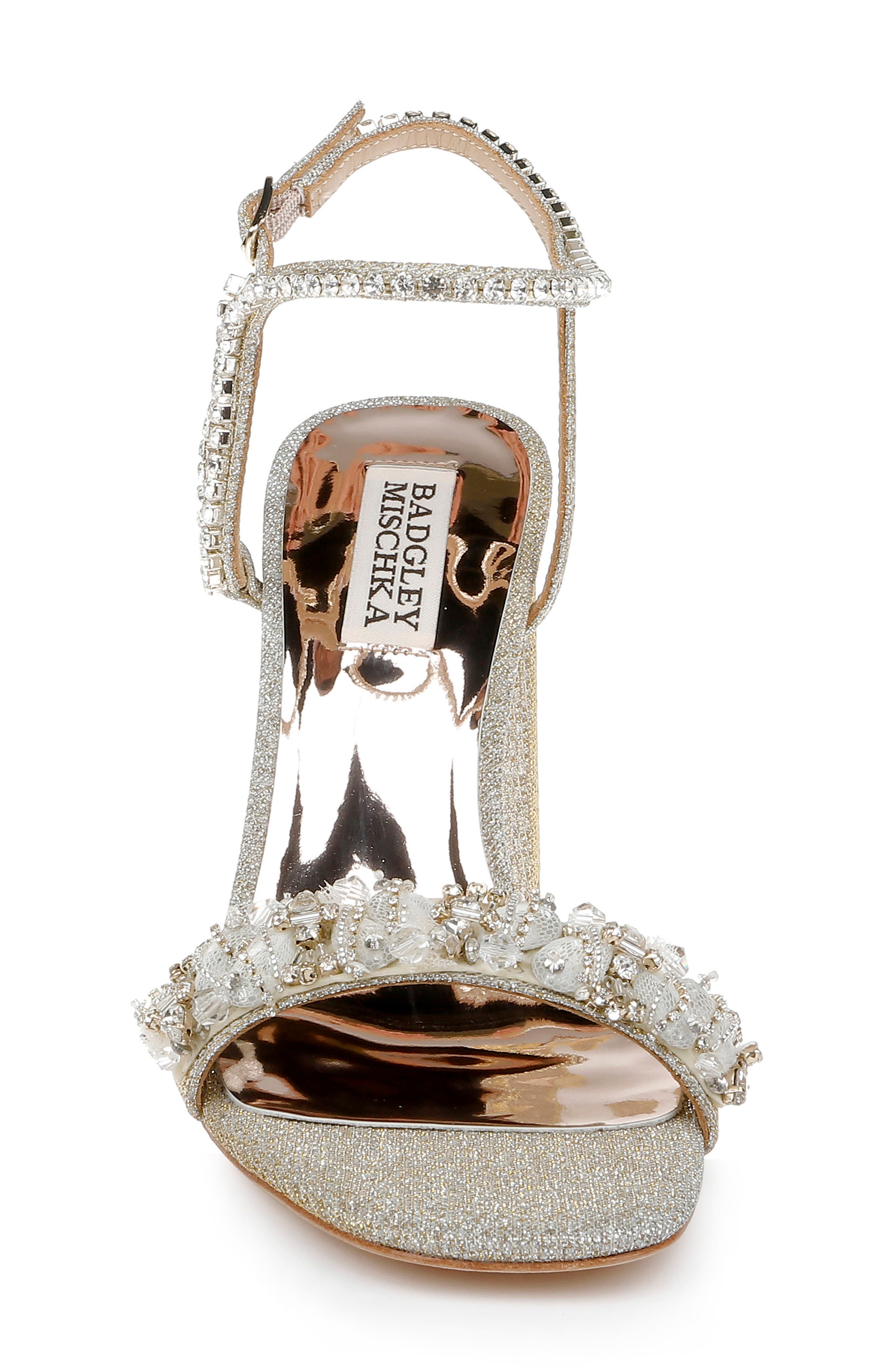 Tanisha Crystal Ankle Strap Sandal, Alternate, color, PLT TEXTL
