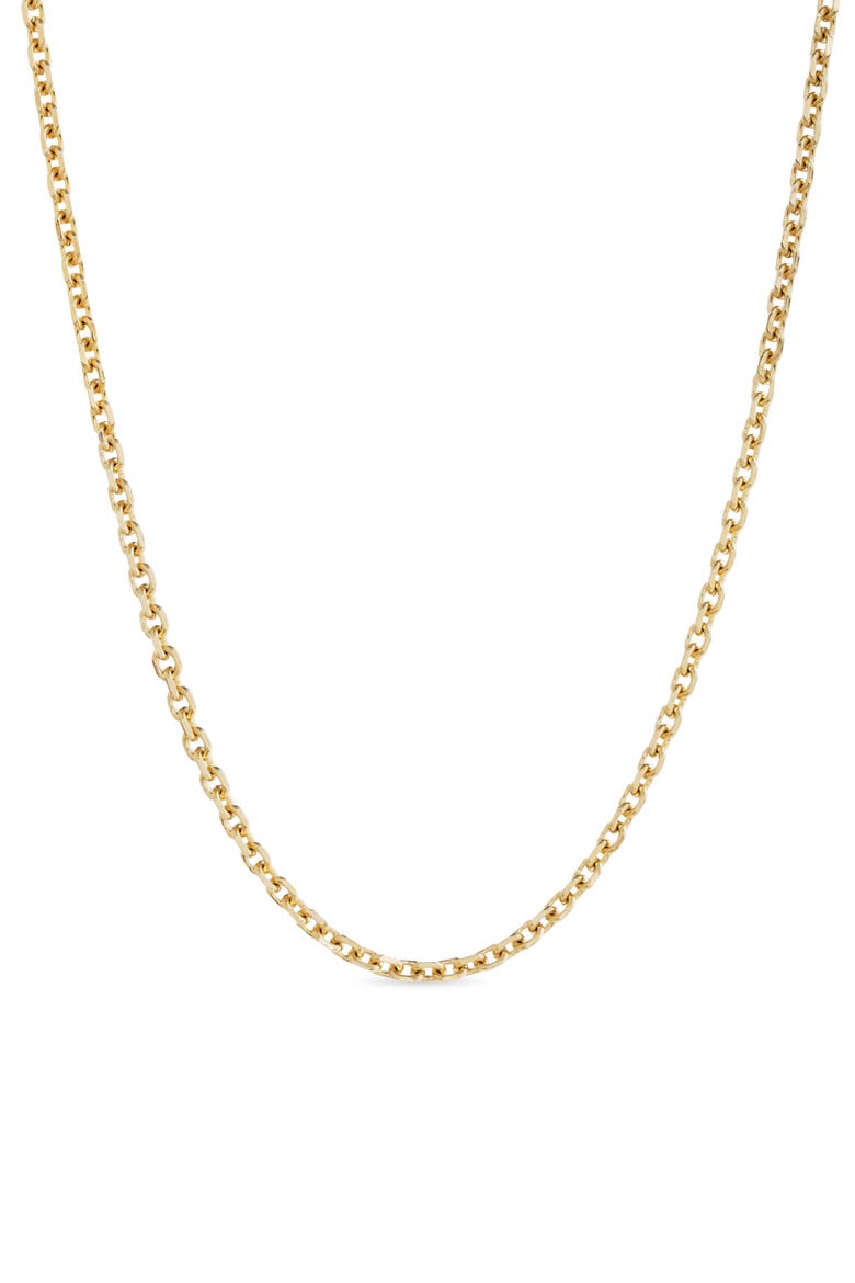 Eve 14k Gold Plated Chain Necklace, Main, color, GOLD