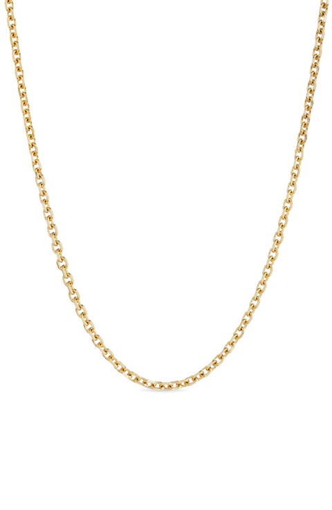 Eve 14k Gold Plated Chain Necklace