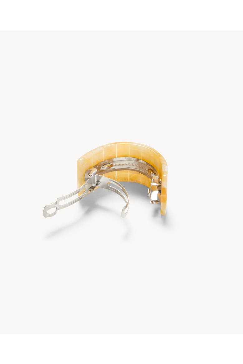 French Pony Barrette, Alternate, color, Sea Shell Checker