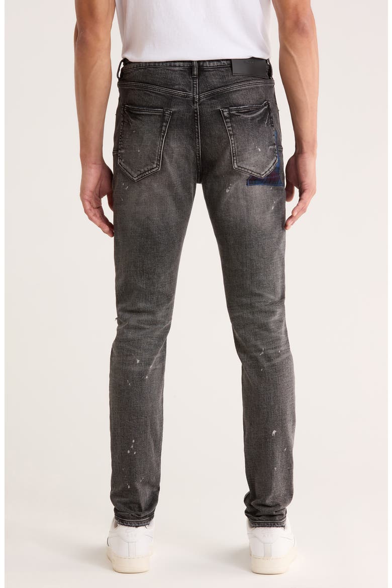 Ripped Distressed Skinny Jeans, Alternate, color, BLACK