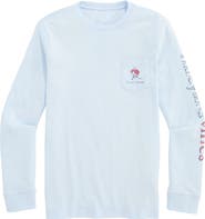 vineyard vines Kids' Hockey Outline Long Sleeve Cotton Graphic T-Shirt