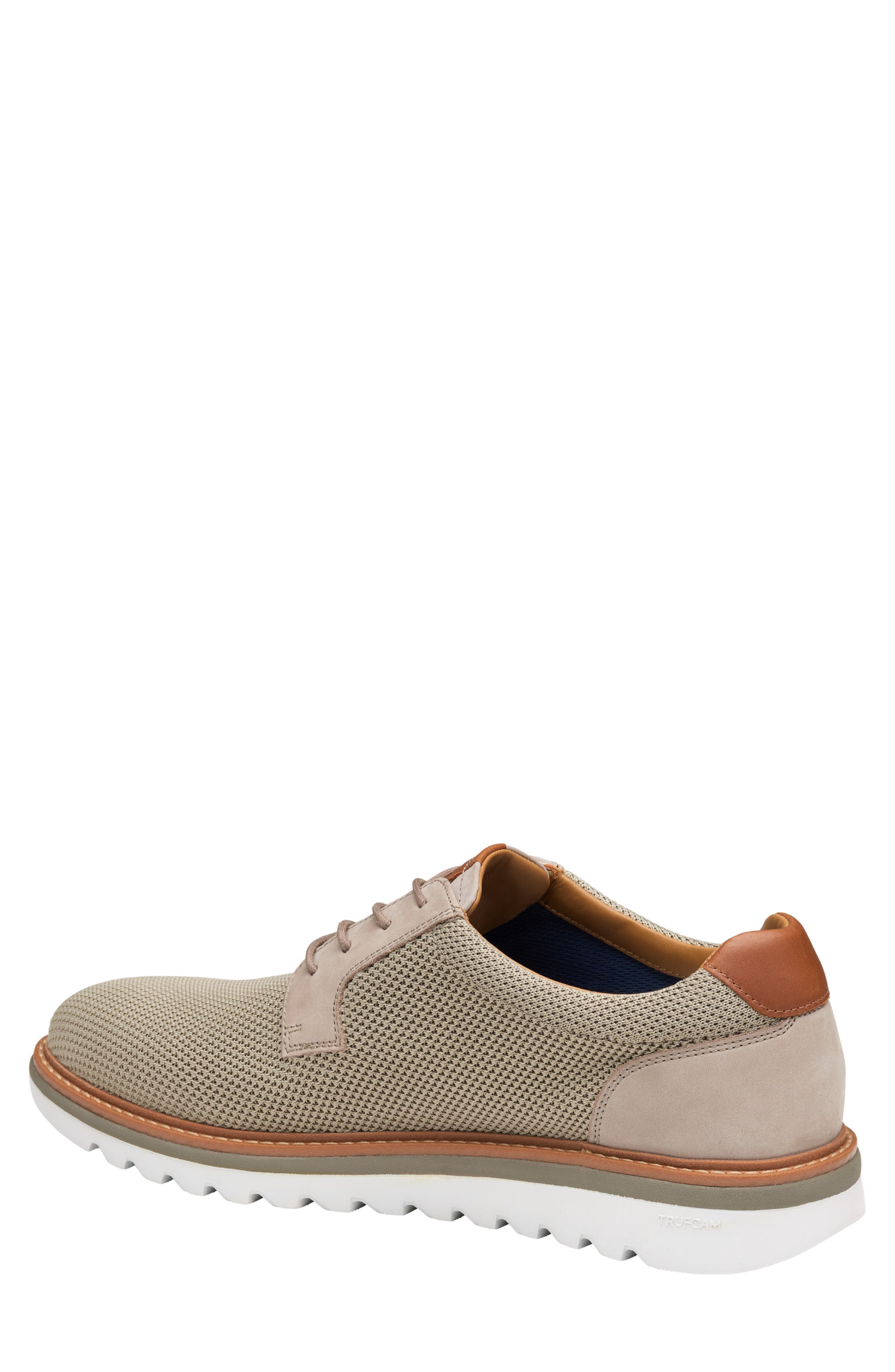 Johnston & Murphy Braydon Knit Plain Toe Derby, Alternate, color, Taupe Knit