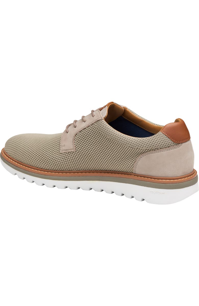 Johnston & Murphy Braydon Knit Plain Toe Derby, Alternate, color, Taupe Knit