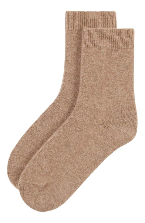 Unisex Cashmere Jersey Knit Bed Socks