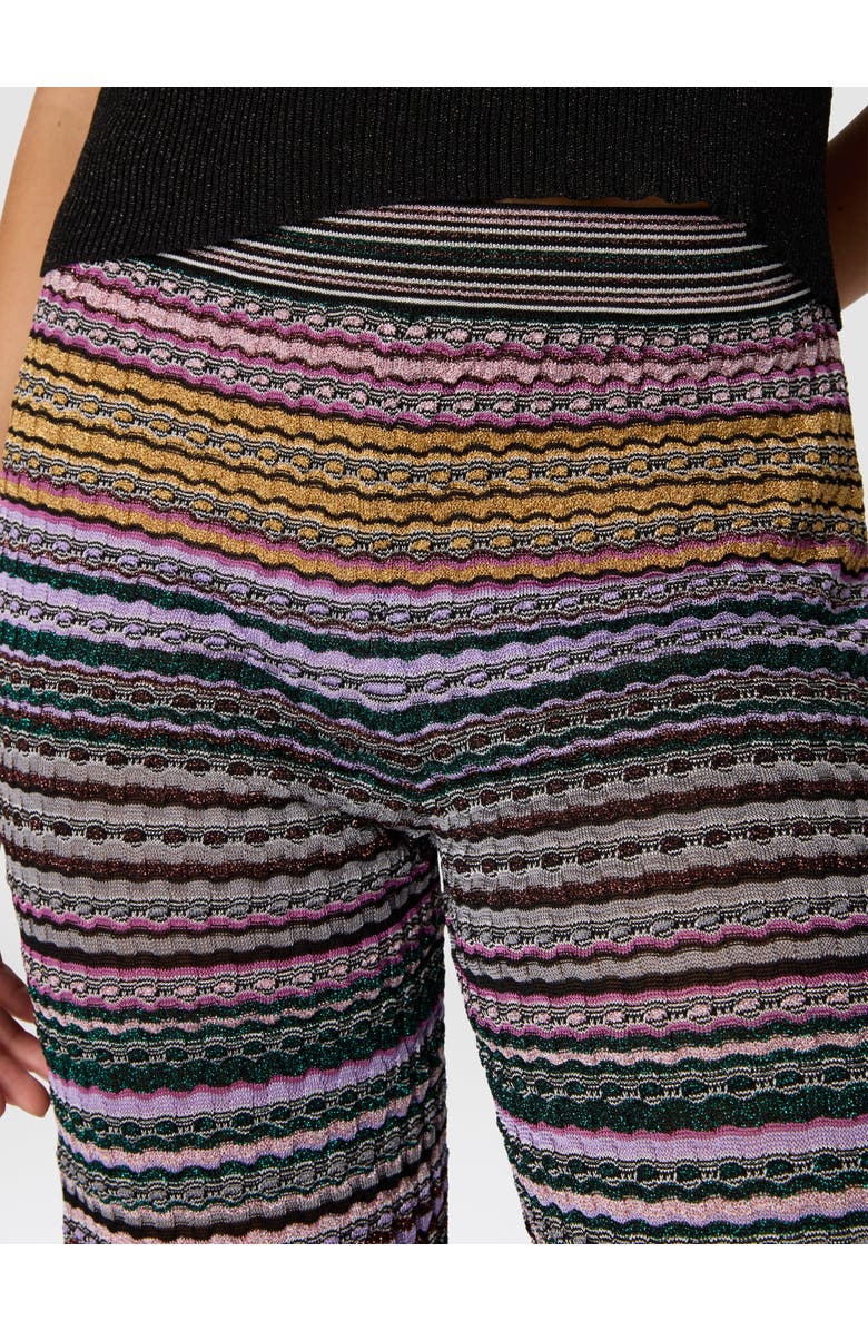 Missoni Straight Long Pants With Stripes, Alternate, color, Multicoloured