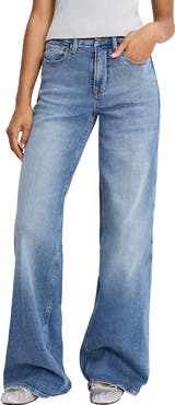 Good American Good Skate Wide Leg Jeans