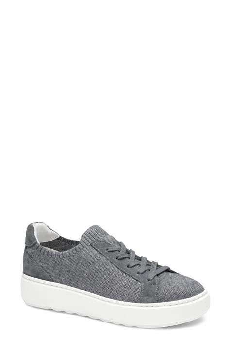 Grey platform shops trainers