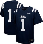 Nike Youth Nike #1 Navy Ole Miss Rebels Untouchable Replica Game Jersey