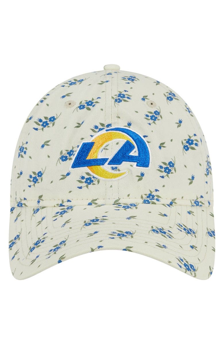 New Era Men's New Era  Cream Los Angeles Rams Bloom 9TWENTY Adjustable Hat, Alternate, color, 