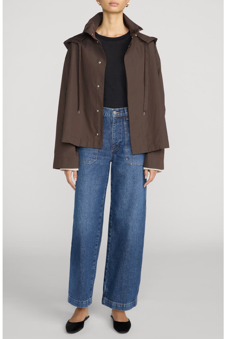 The Cropped Canopy Jacket, Alternate, color, ASH BROWN