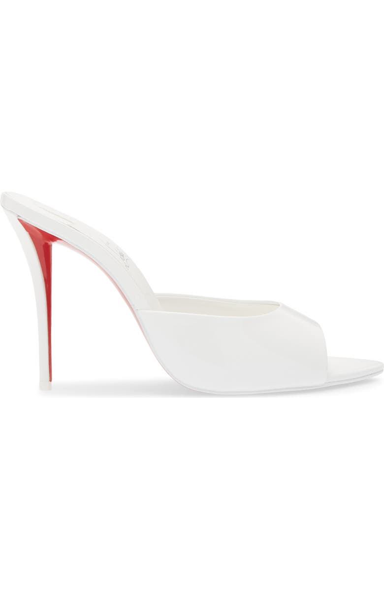 Christian Louboutin Miss Z Pointed Toe Sandal, Alternate, color, Bianco/ Bianco