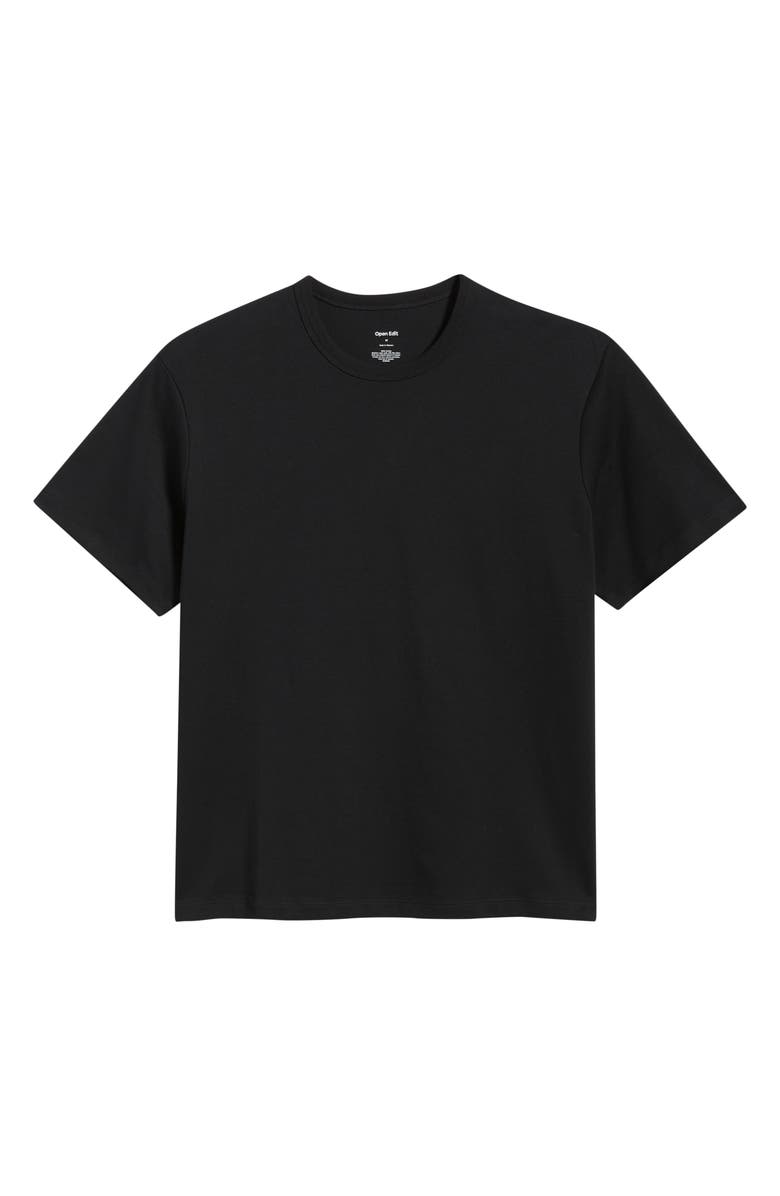 Open Edit Midweight T-Shirt, Alternate, color, Black