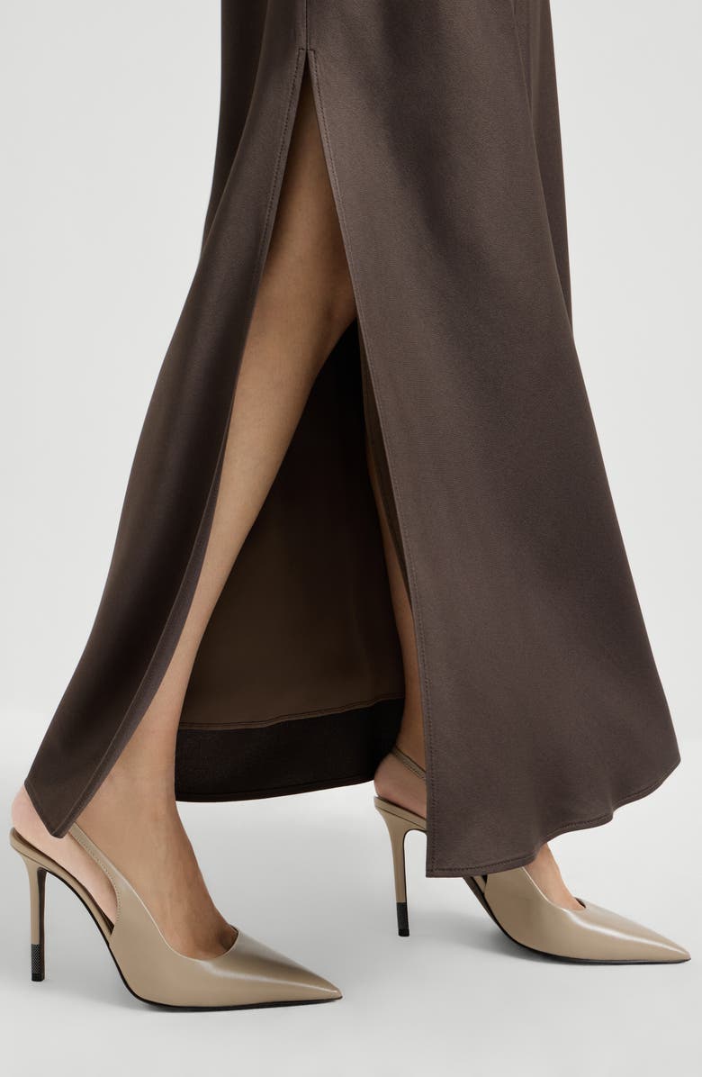 Brunello Cucinelli Fluid Bias-Cut skirt, Alternate, color, Cocoa