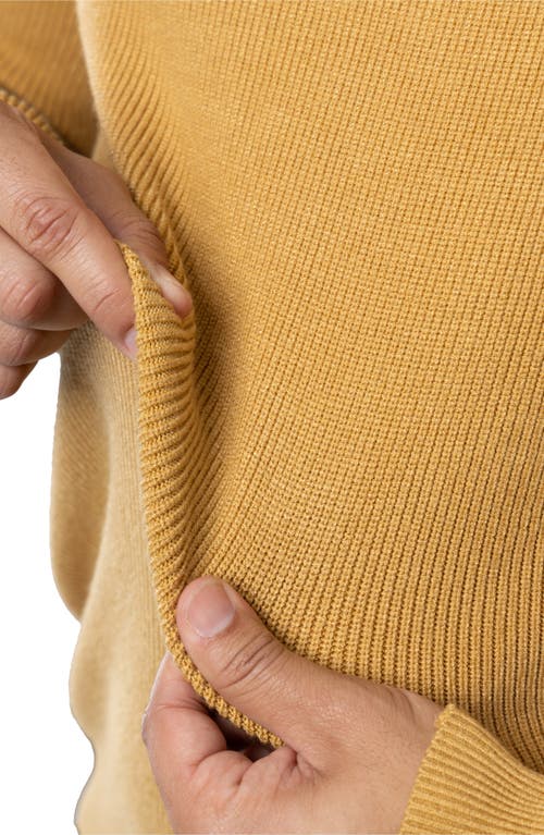 Spring + Mercer Ribbed Turtleneck Sweater In Copper
