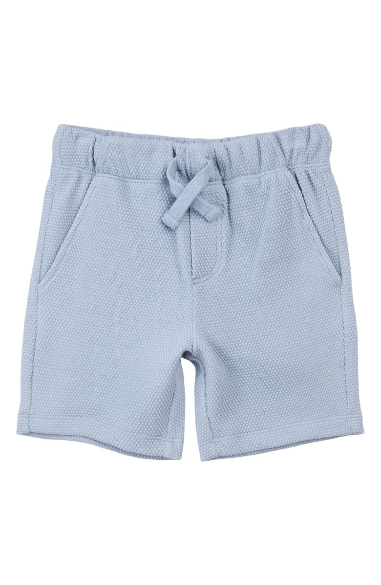 MILES THE LABEL Kids' Textured Knit Shorts, Main, color, Blue Dusty