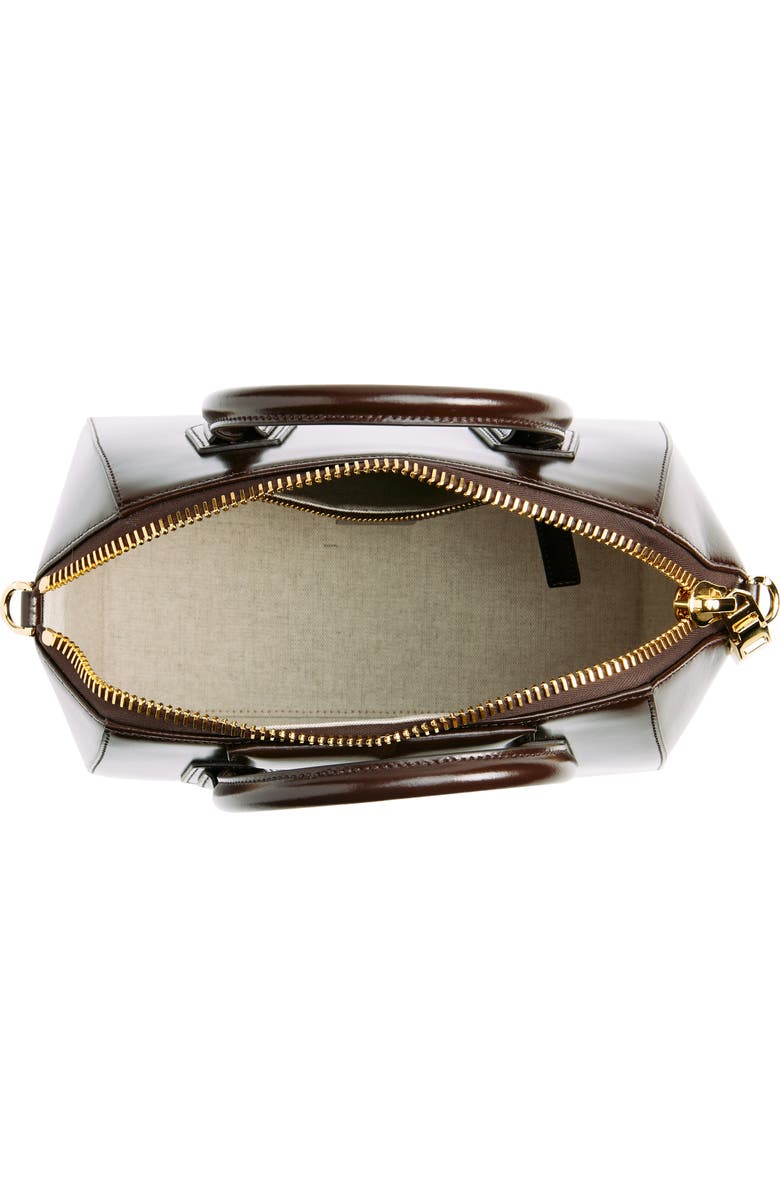 Givenchy Small Antigona Leather Satchel, Alternate, color, Ebony Brown