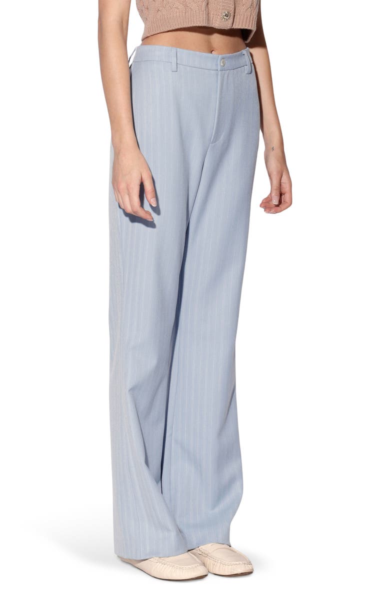 Walter Baker Nicola Pinstripe Pants, Alternate, color, Stone Pinstripe