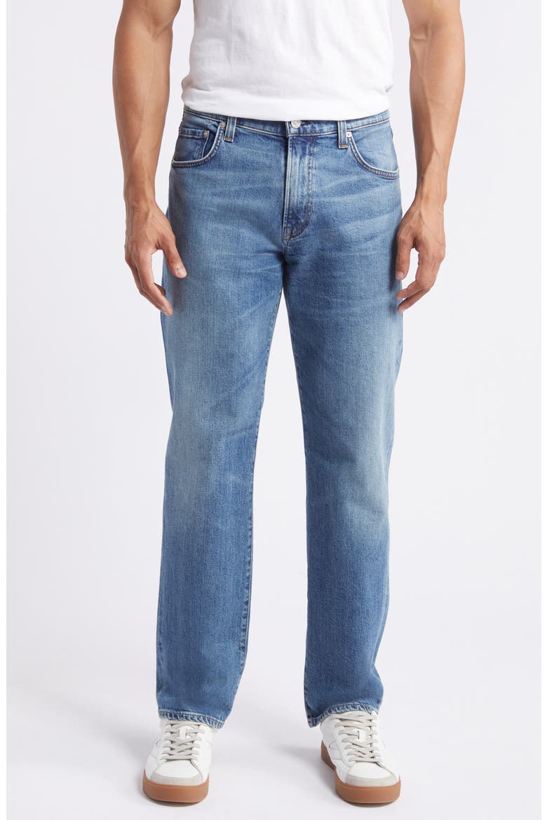 Elijah Relaxed Straight Leg Archive Baggy Jeans, Main, color, SANTA FE MEDIU