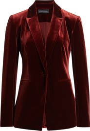 Elie Tahari The Lucia Velvet Blazer