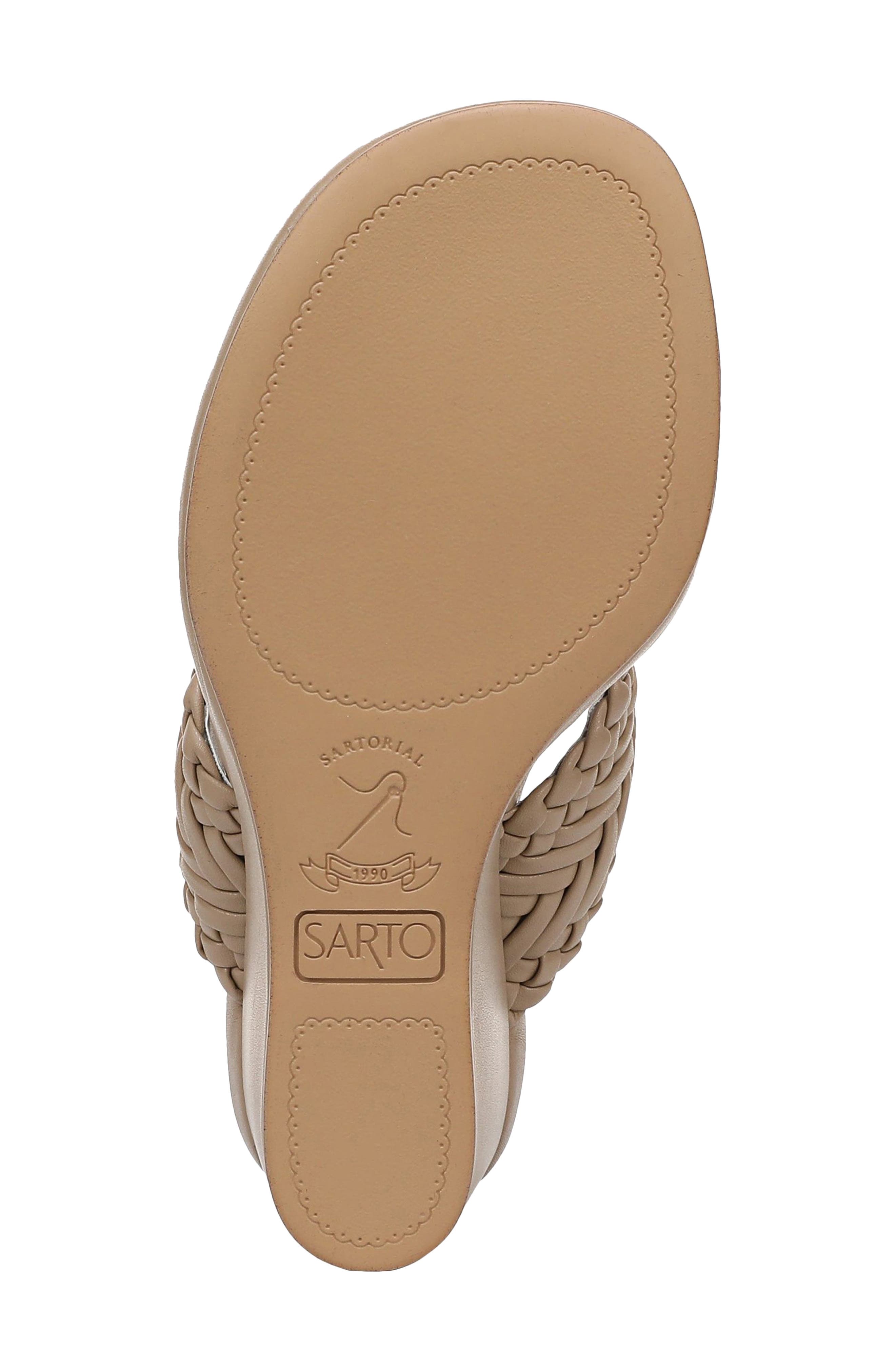 Talea Genuine Calf Hair Wedge Sandal, Alternate, color, MOCHA