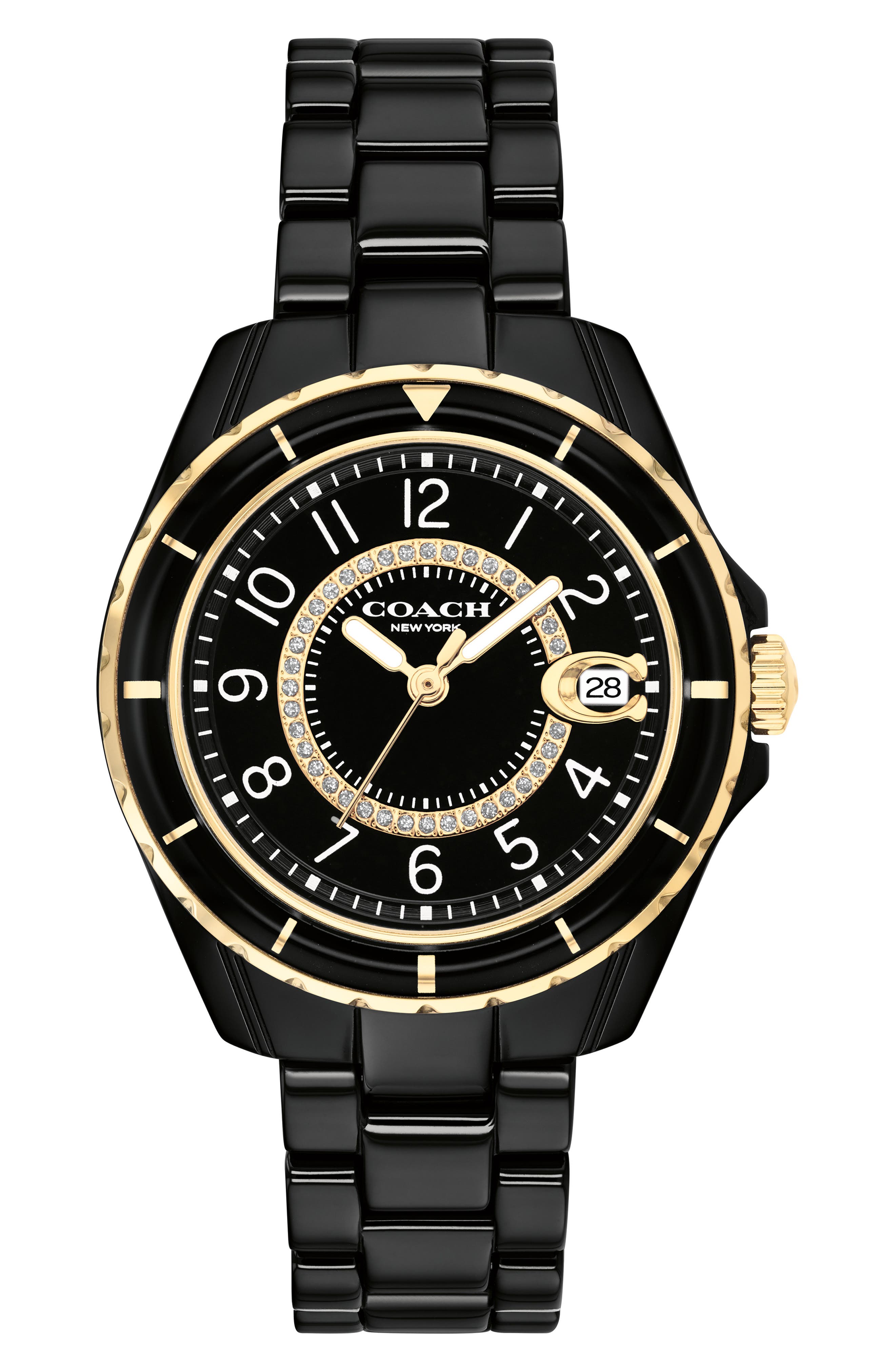 COACH Preston Ceramic Bracelet Watch, 32mm