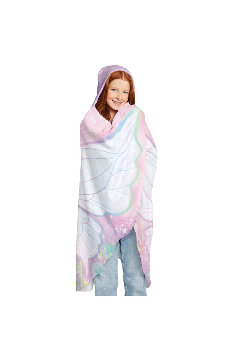 Three Cheers For Girls Fairy Garden Wings Blanket, Alternate, color, Multicolored
