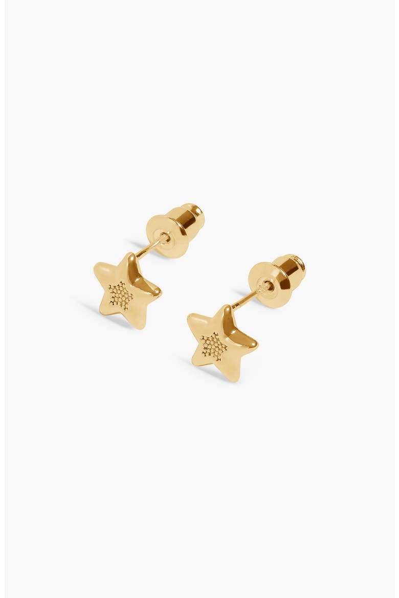 'Happy Holidays' Earring Bauble in Gold-Tone Plating, Alternate, color, Metallic Gold