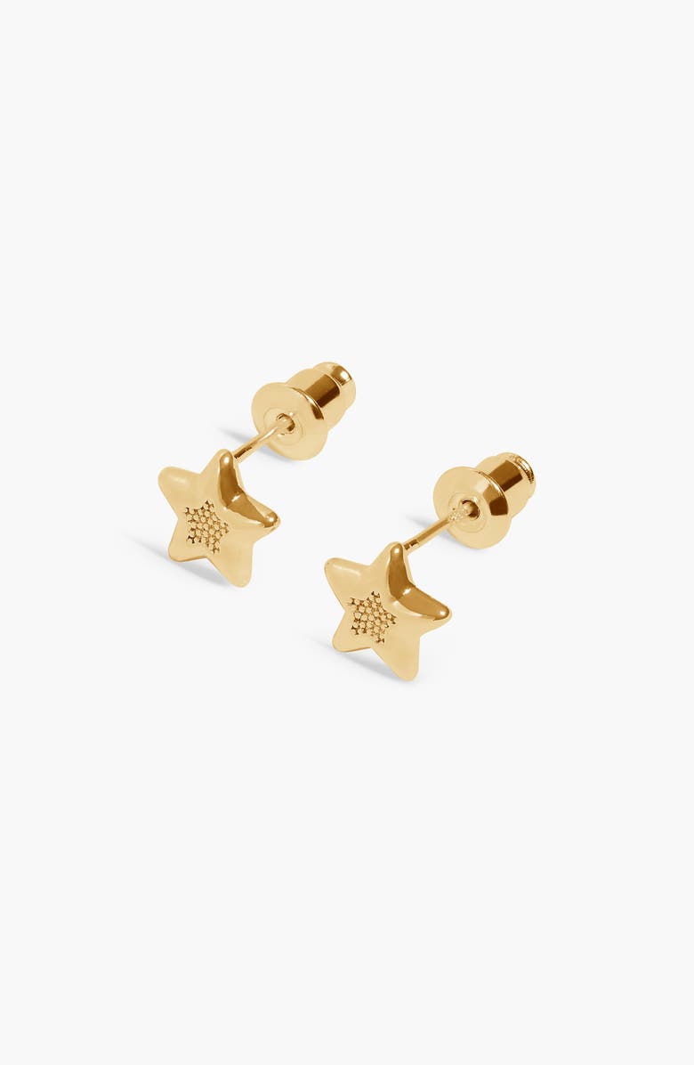 A Littles & Co 'Happy Holidays' Earring Bauble in Gold-Tone Plating, Alternate, color, Metallic Gold