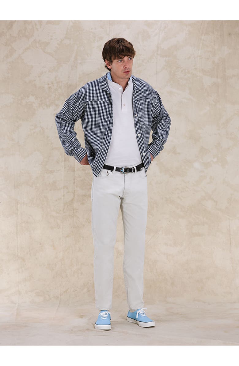 Fortela Peter Vichy Cotton Jacket, Alternate, color, Blue