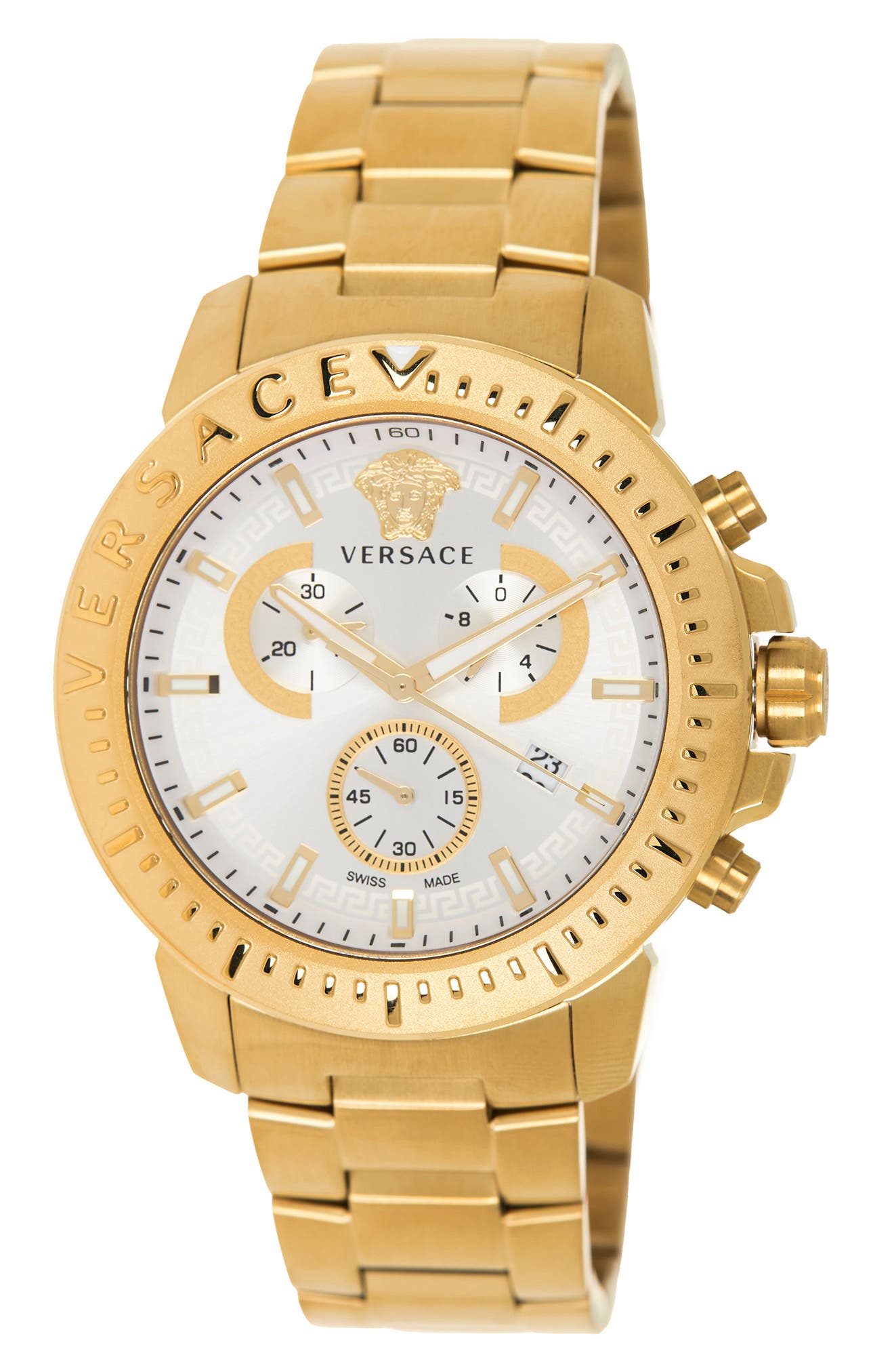 Versace Men's New Chrono Bracelet Watch, 45mm