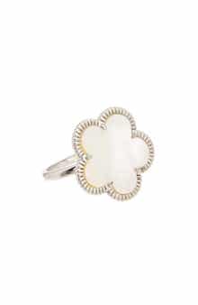 Mother-of-Pearl Floral Ring