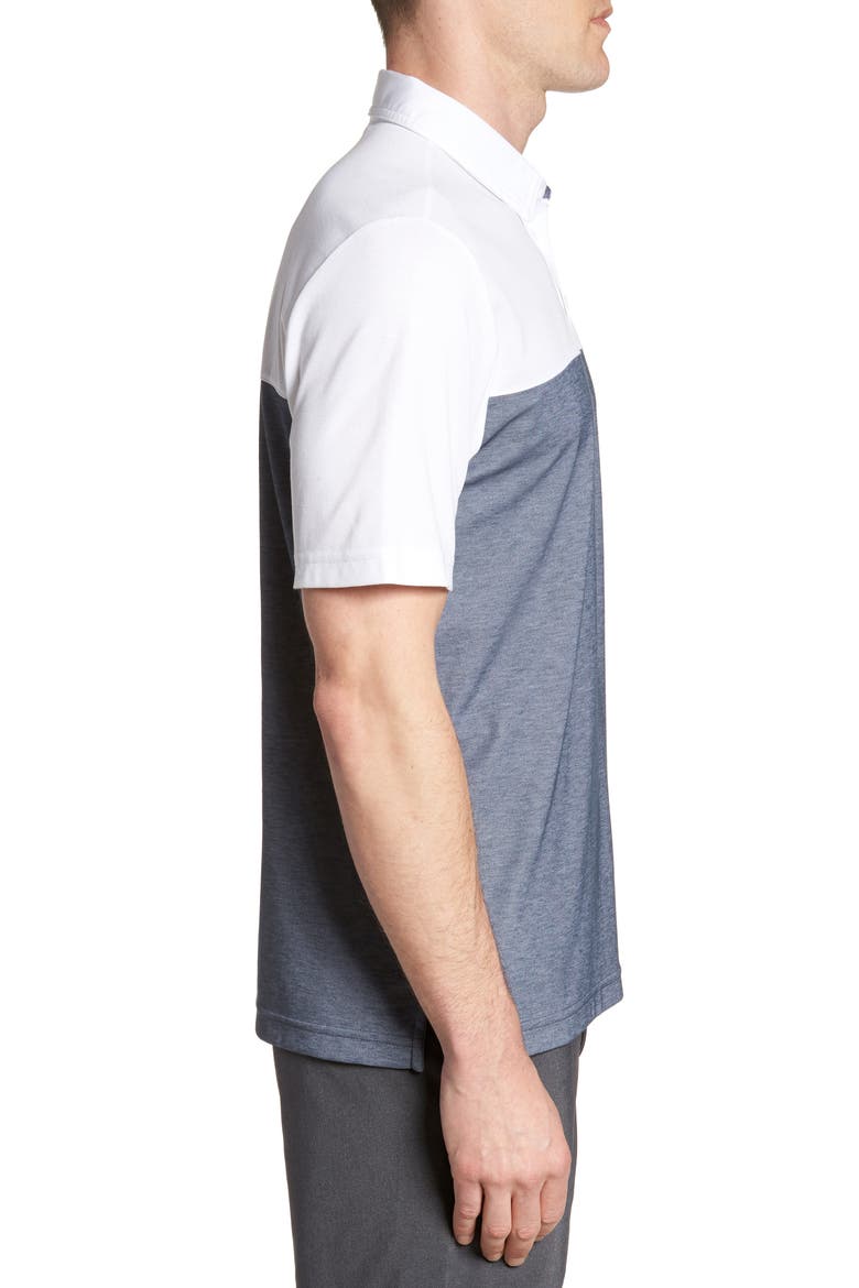 Travis Mathew Rudds Regular Fit Polo Shirt, Alternate, color, WHITE