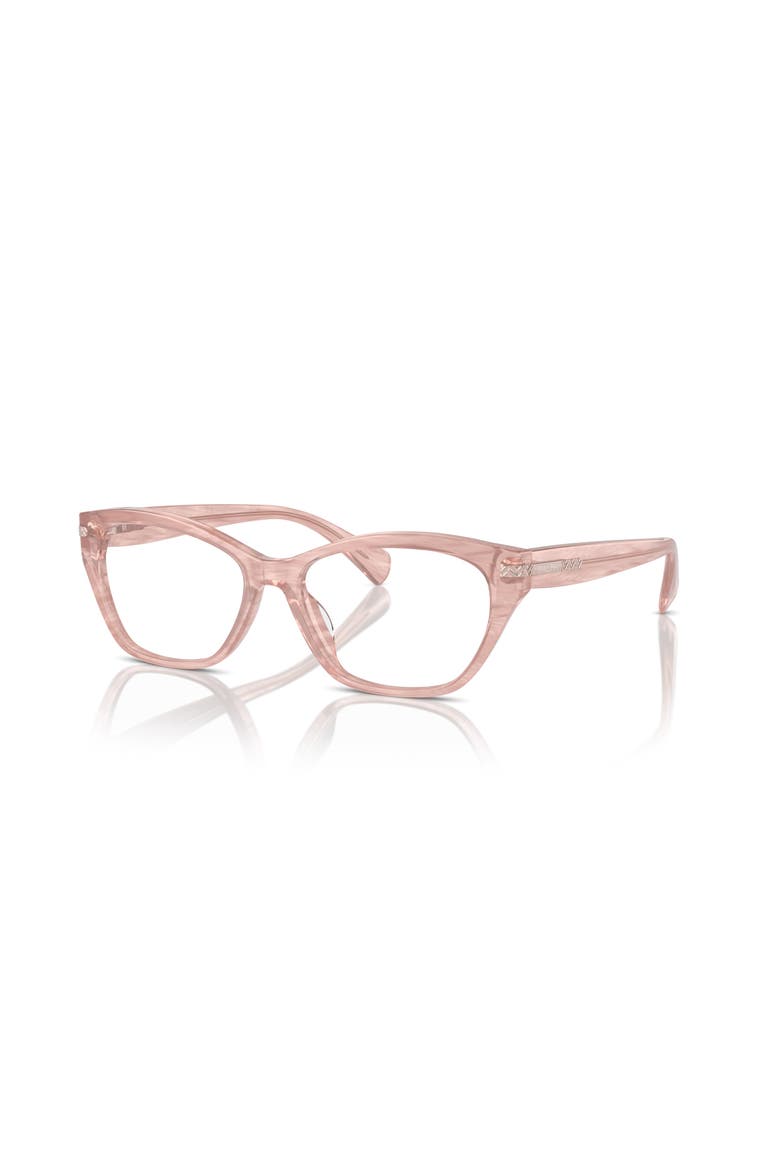 55mm Rectangle optical glasses, Main, color, Pink