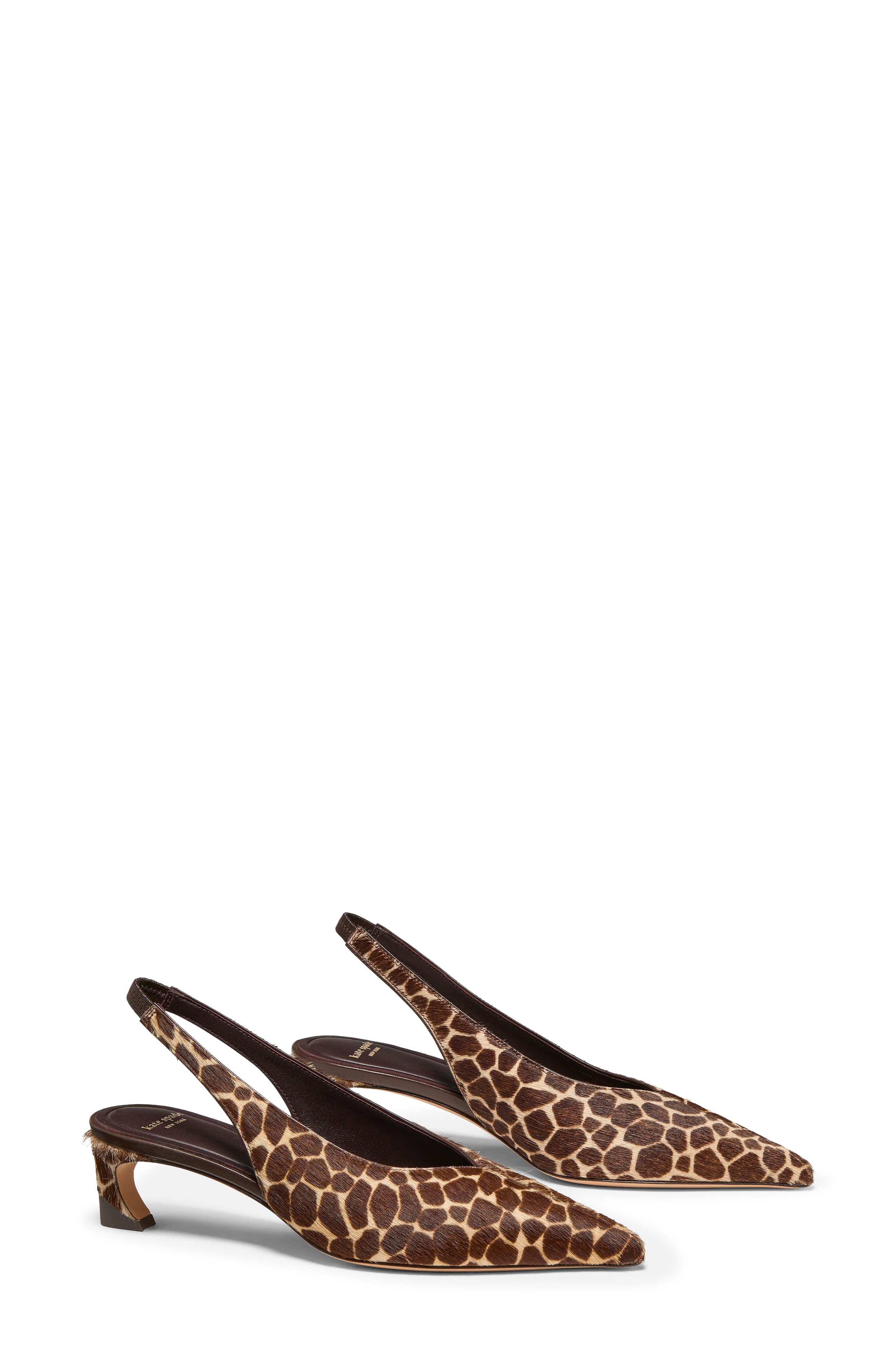 Viv Slingback Pointed Toe Pump, Alternate, color, HOT FUDGE MULTI