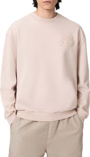 AllSaints Insignia Graphic Appliqué Cotton Sweatshirt