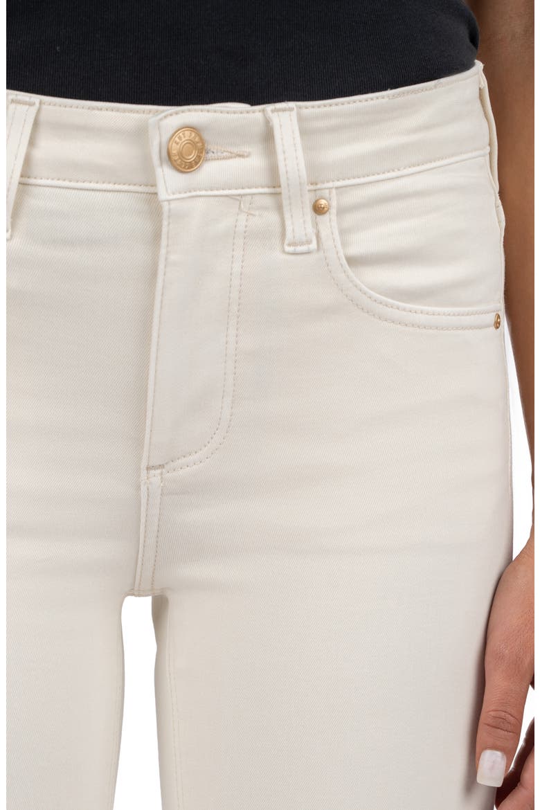 Stella High Waist Flare Jeans, Alternate, color, ECRU