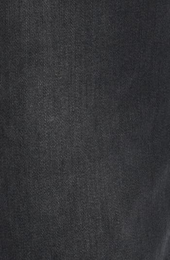 Destroyed Hem Straight Leg Jeans