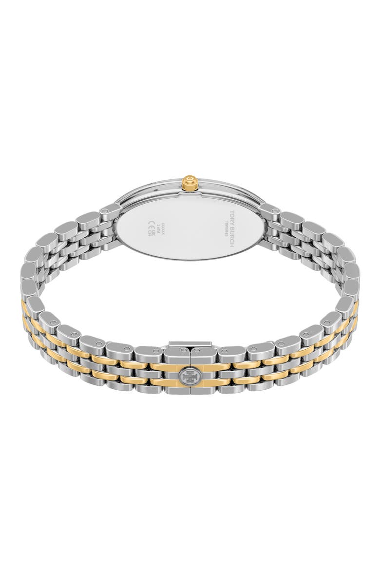The Oval Elongated Bracelet Watch, 22mm x 38mm, Alternate, color, TWO TONE