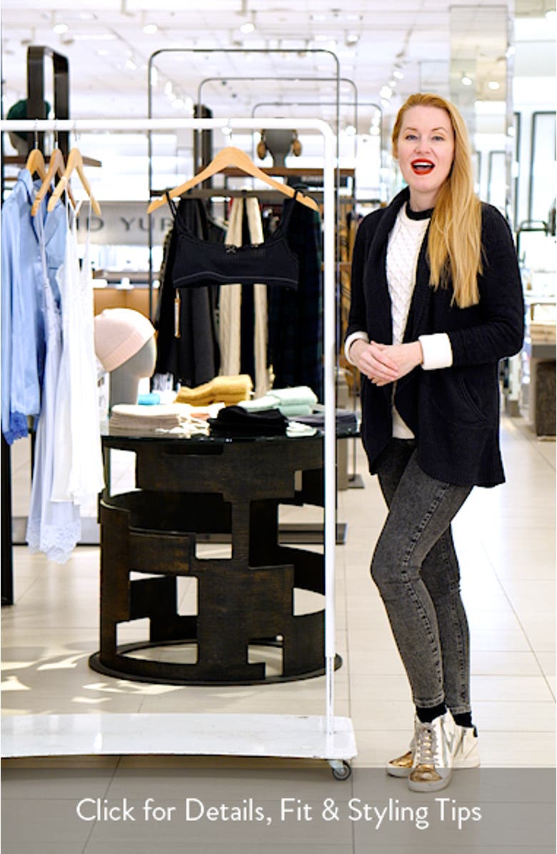 Lightweight Stretch Cotton Pointelle Bralette, sales video thumbnail