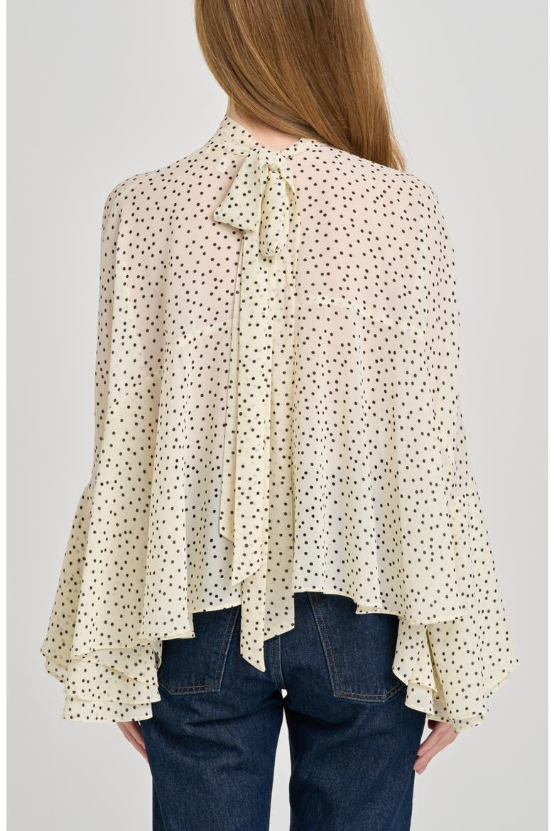 Reine Polka Dot Swing Top, Alternate, color, CREAM POLKA DOT