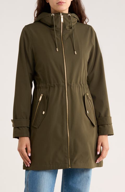 Water Resistant Hooded Coat