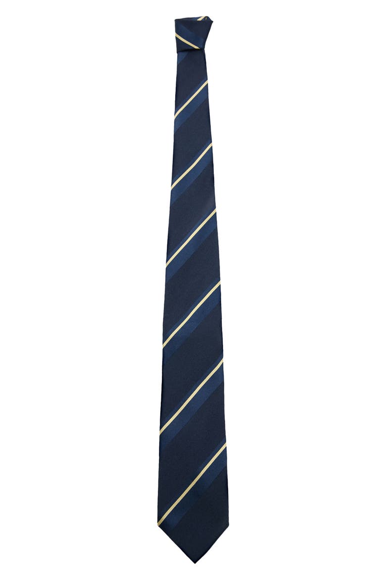 Combined Stripe Tie, Alternate, color, NAVY