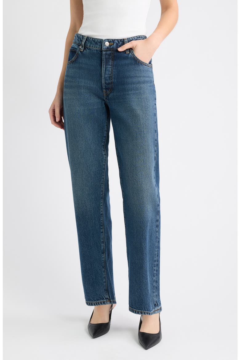 The Essential Straight Leg Jeans, Main, color, BOT