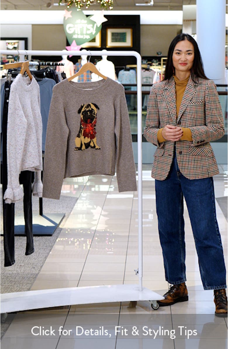 Cloud Soft Pug Intarsia Sweater, sales video thumbnail