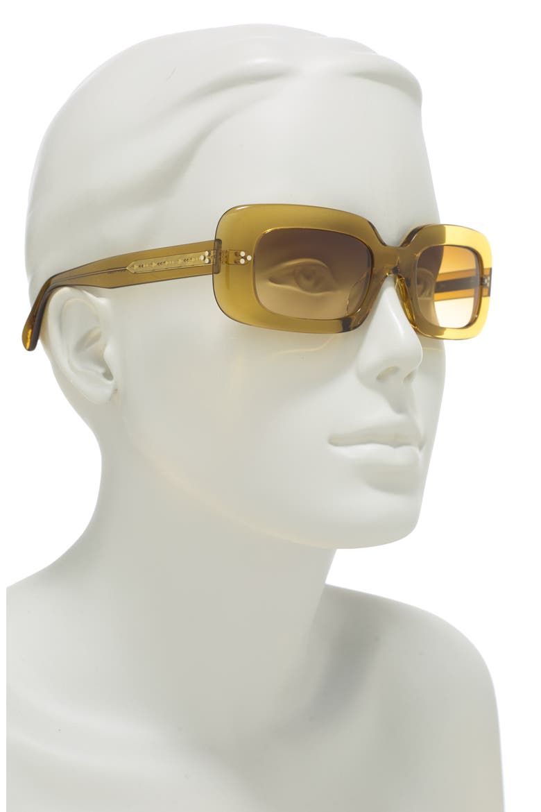 Saurine 50mm Square Sunglasses, Alternate, color, YELLOW