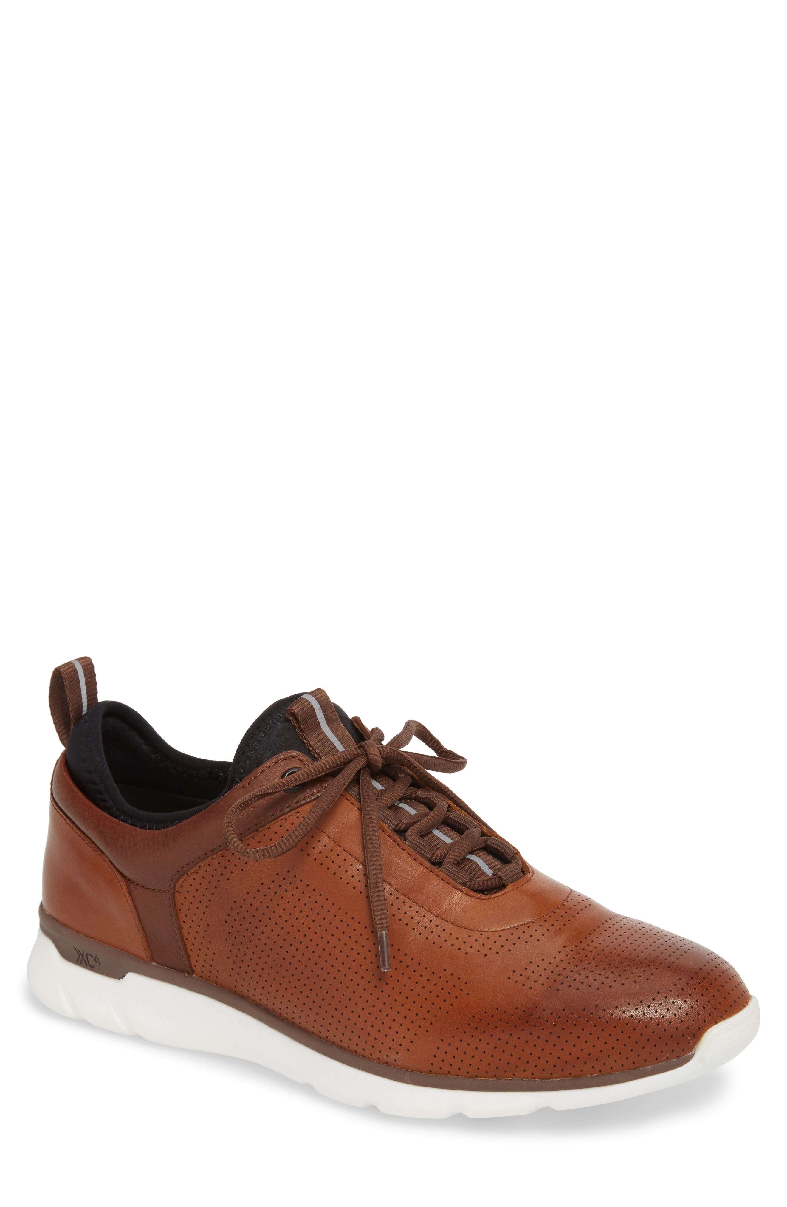 Prentiss XC4® Waterproof Sneaker, Main, color, MAHOGANY LEATHER
