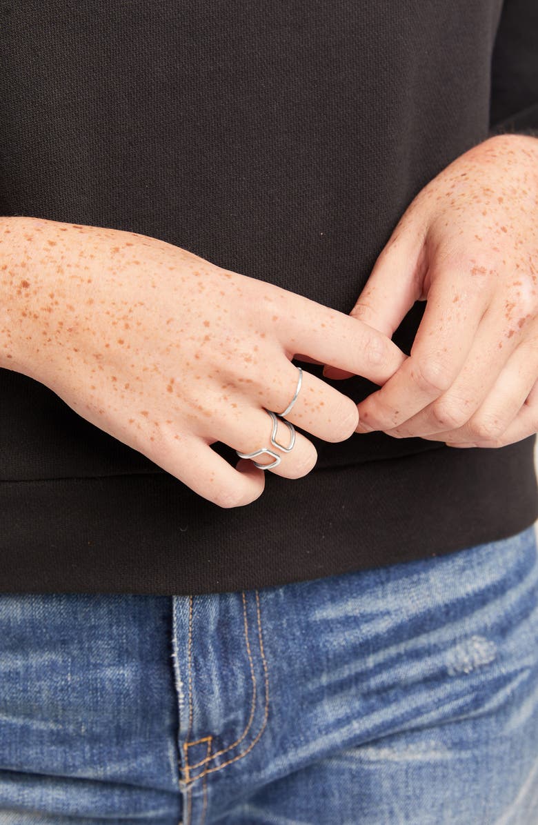 ABLE Set ot 2 Cuff Ring & Stacker Stacking Ring, Alternate, color,